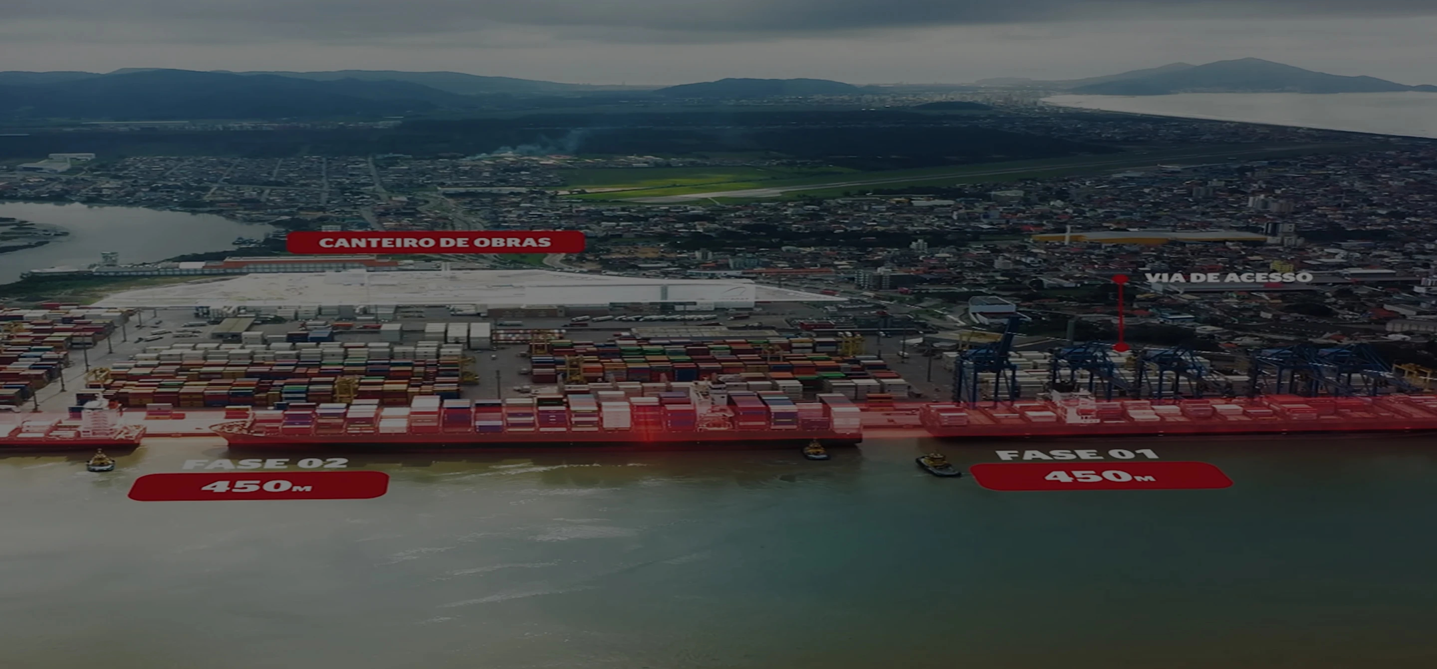Banner da página Portonave Investe R$ 1 Bilhão na Adequação do Cais